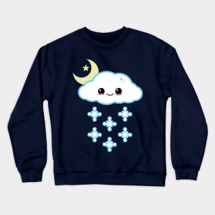 Kawaii Snow Cloud Crewneck Sweatshirt